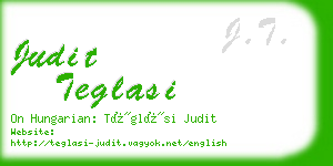 judit teglasi business card